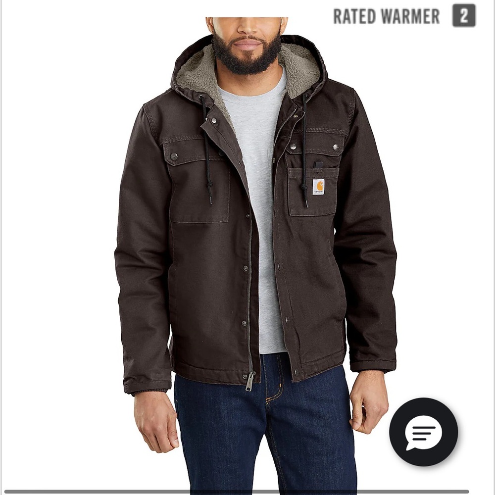 Brand New with Tags Carhartt Men's Washed Duck Sherpa-Lined Utility Jacket